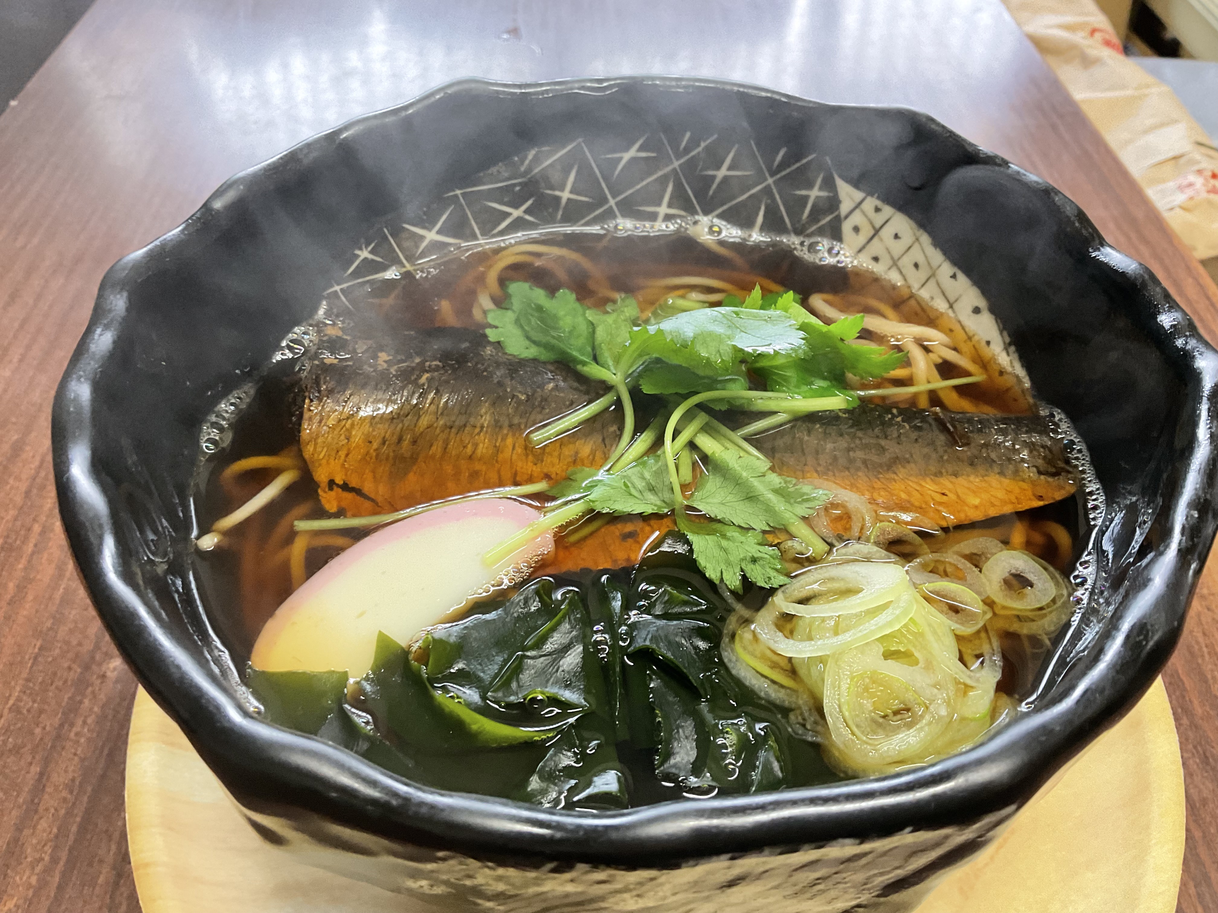 あたご亭の今月のそば