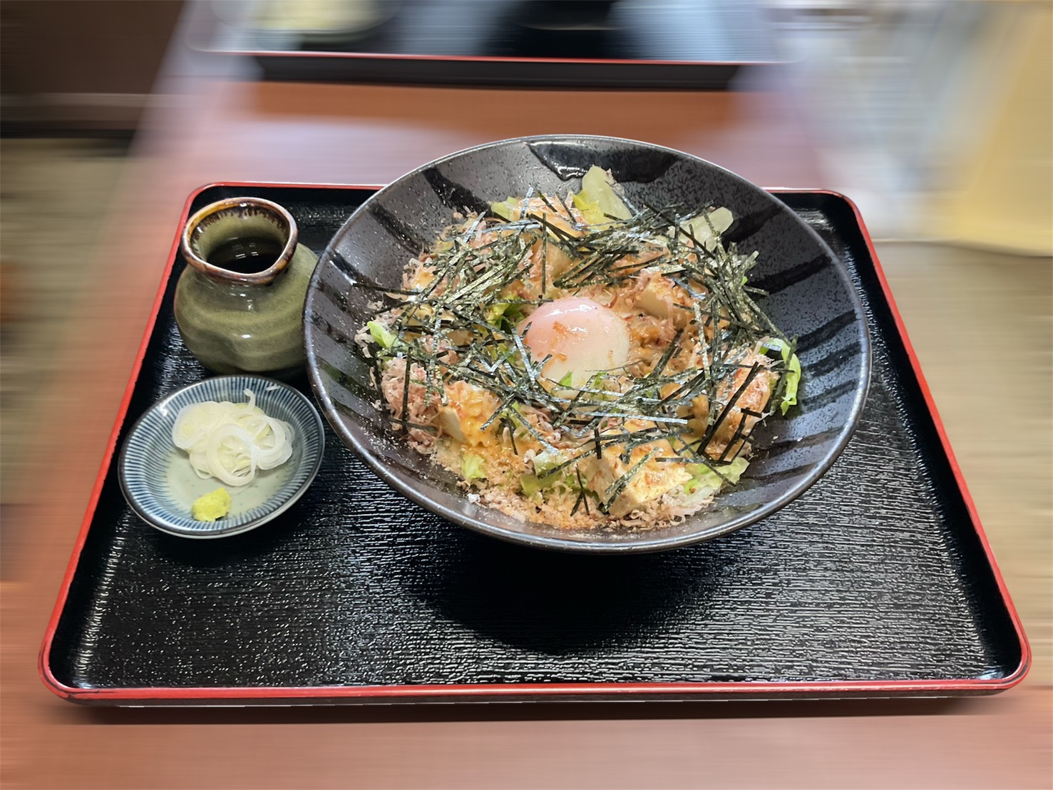 あたご亭の今月のそば