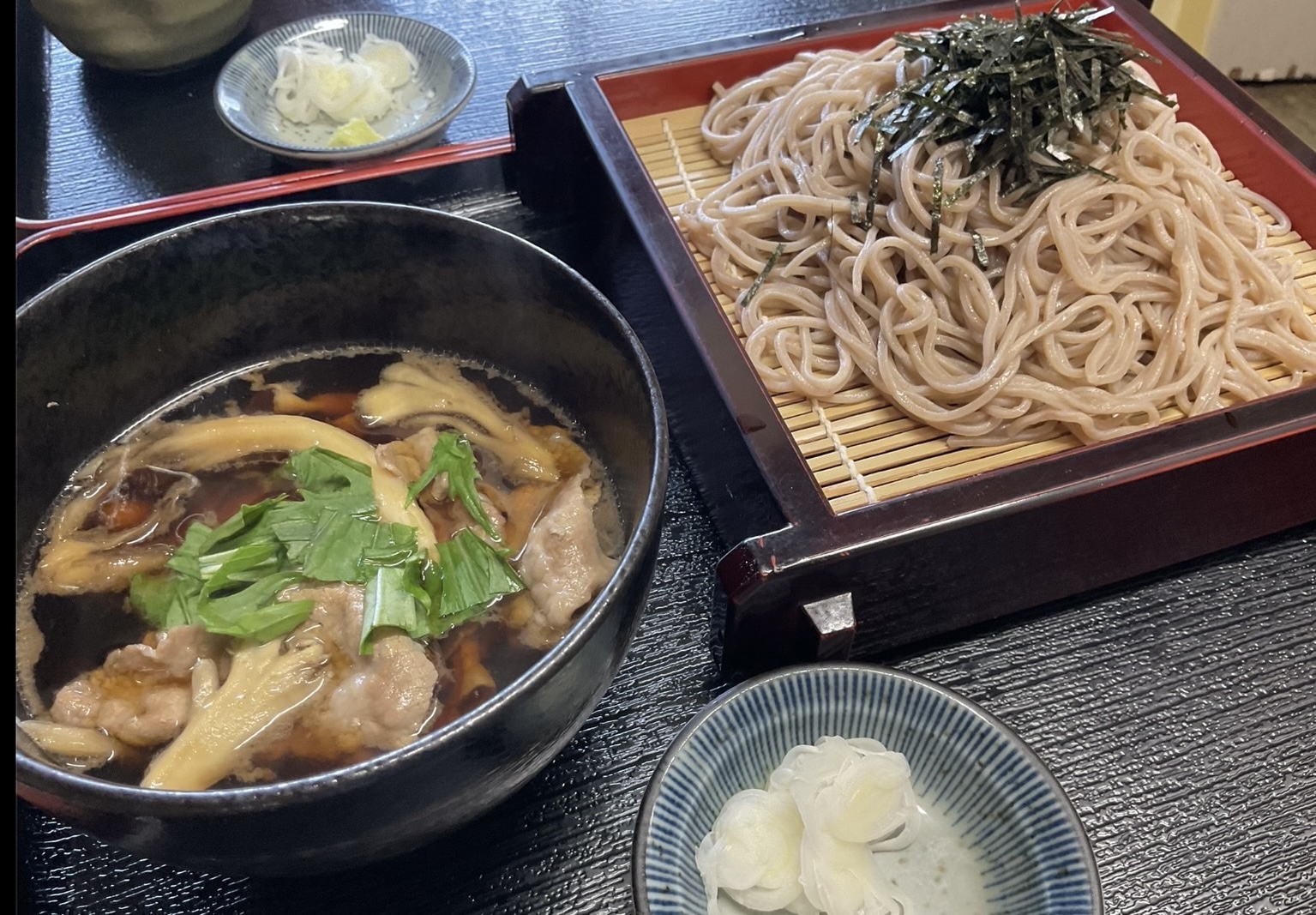 あたご亭今月のそば